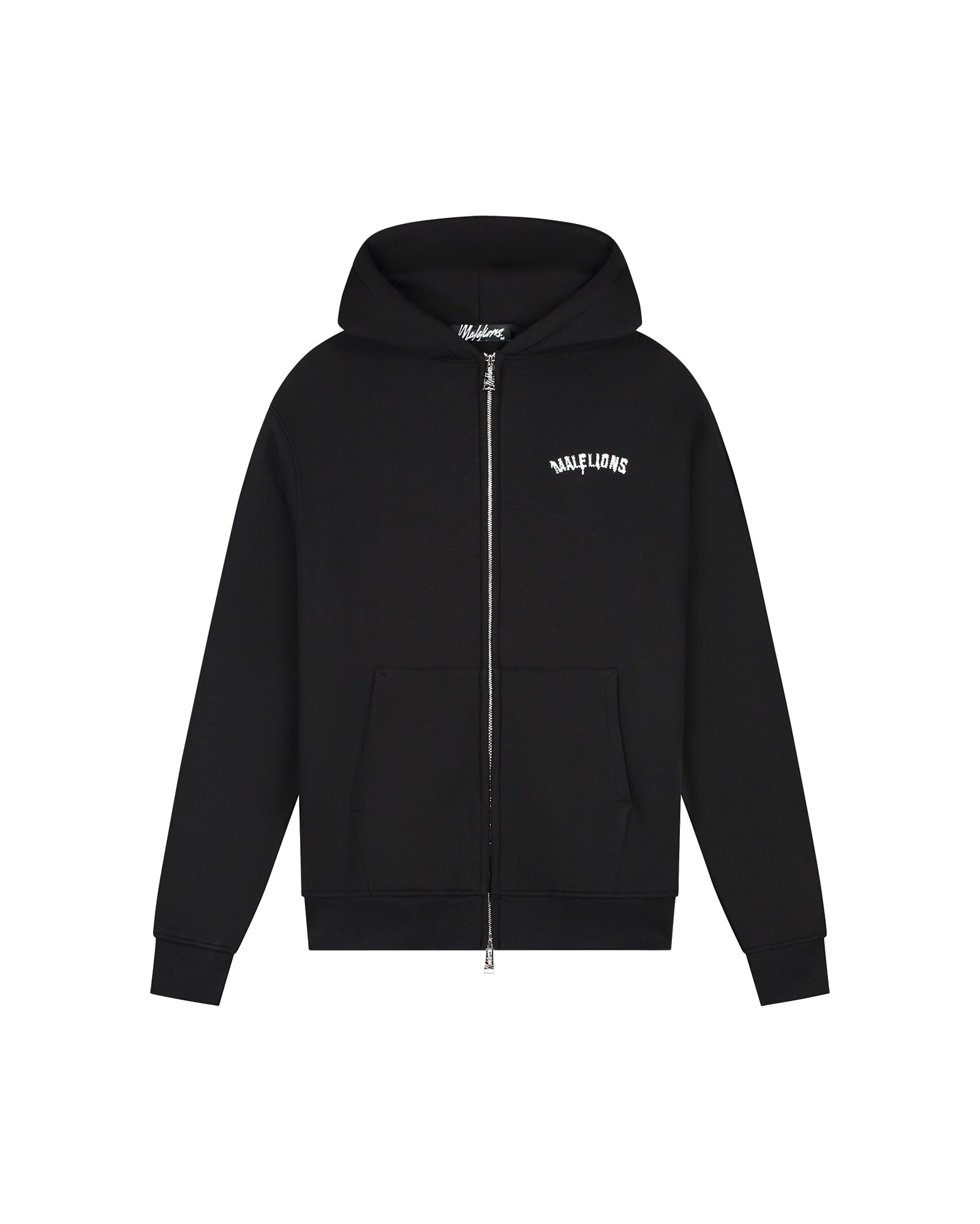 Malelions Men Graffiti Zip Hoodie | Black
