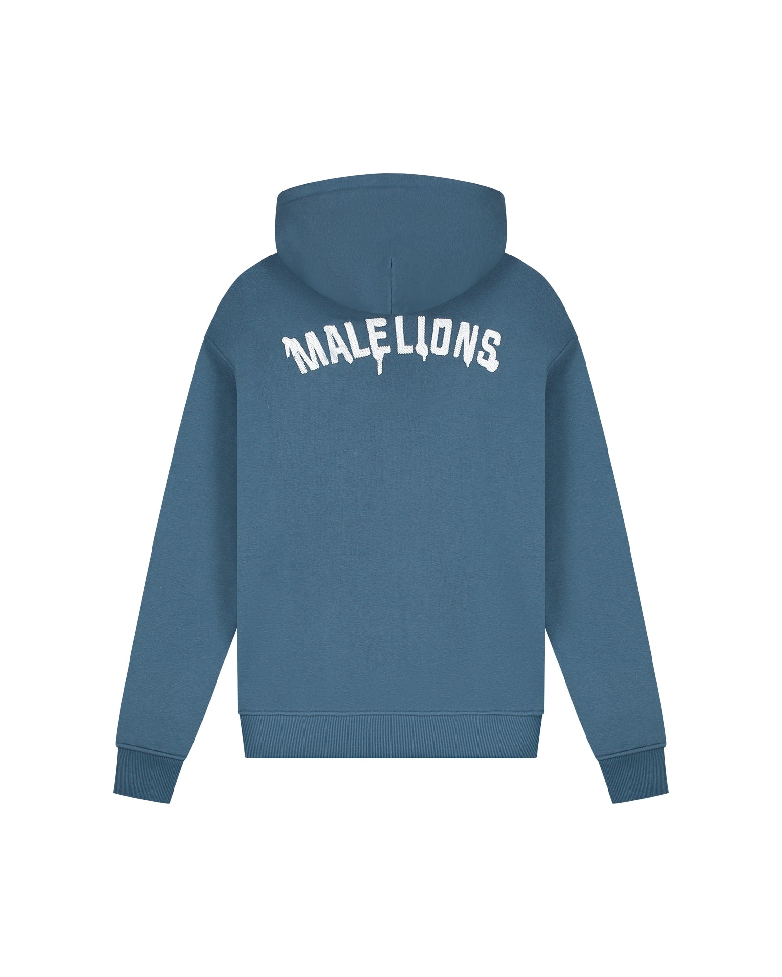 Malelions Men Graffiti Zip Hoodie | Blue Slate