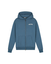 Malelions Men Graffiti Zip Hoodie | Blue Slate