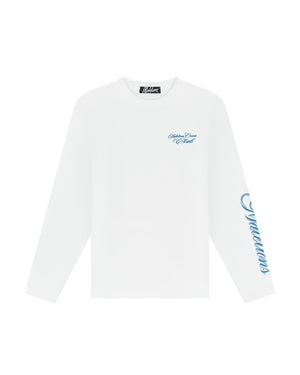 Malelions Men Ocean Club Longsleeve T-Shirt | White