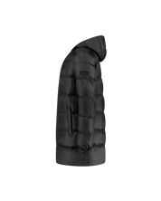 Malelions Men Long Puffer Jacket | Black