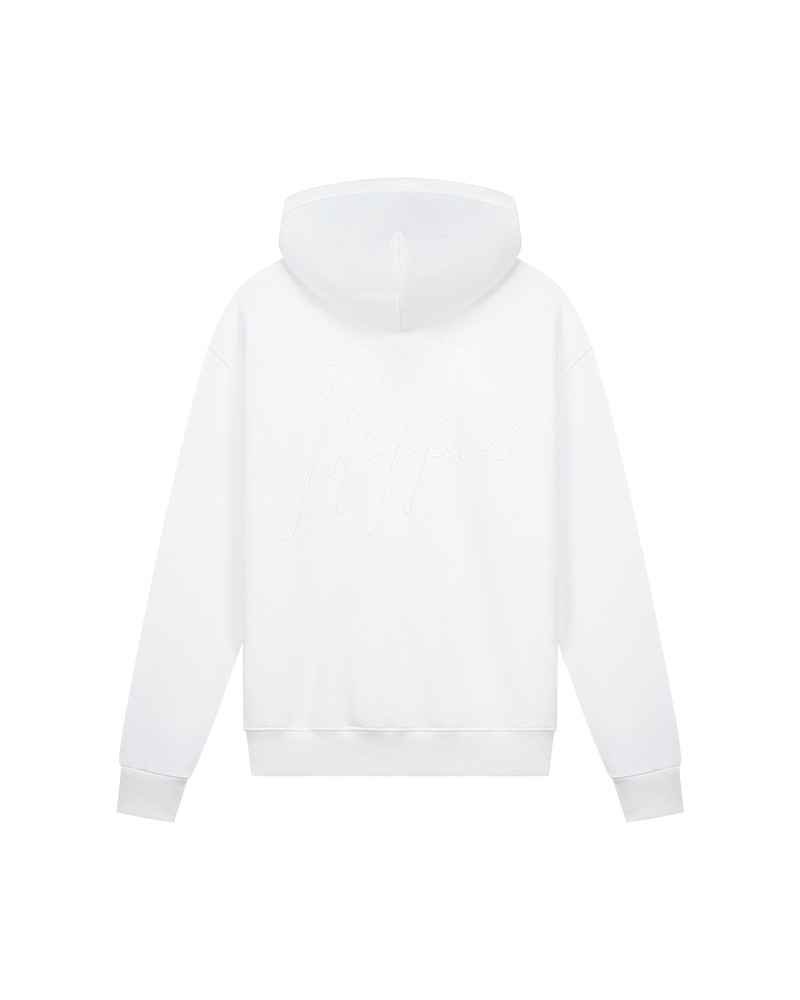 Malelions Men Patchwork Hoodie | White