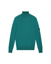 Malelions Men Knit Turtleneck | Petrol