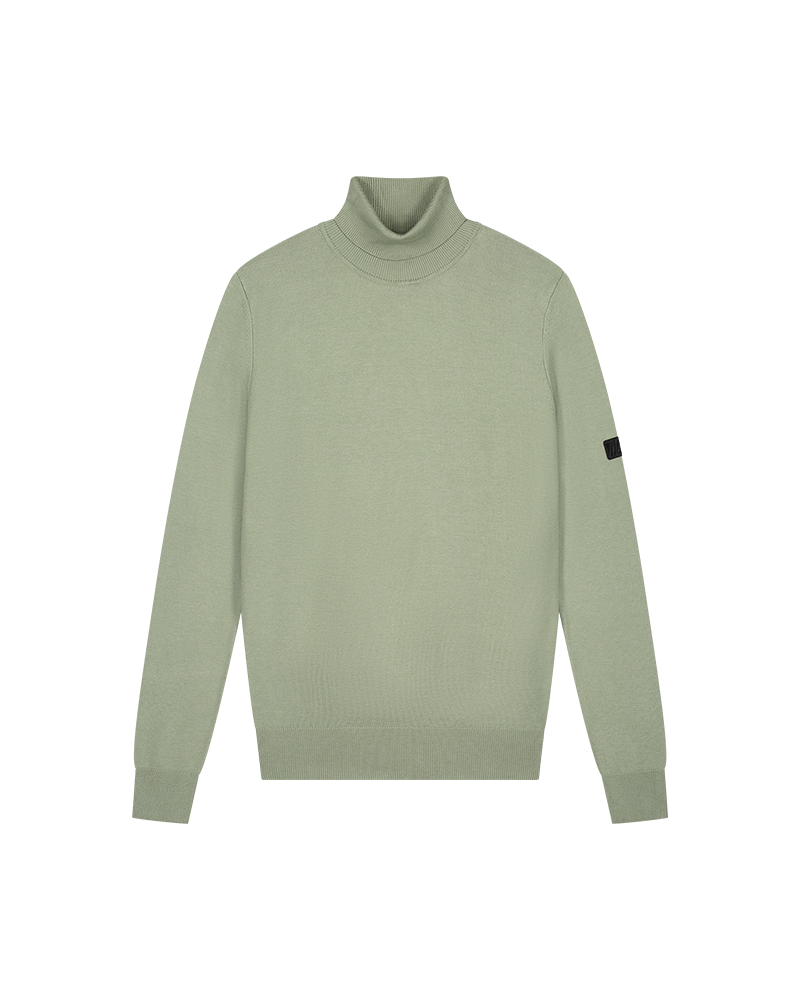 Malelions Men Knit Turtleneck | Green