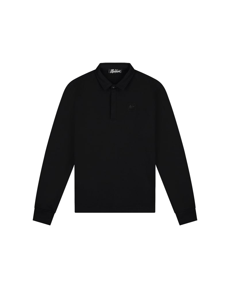  Malelions Men Patch Polo Sweater | Black