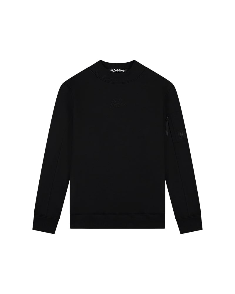  Malelions Men Turtle Patch Sweater | Black