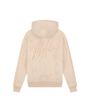Malelions Men Sherpa Signature Half Zip Hoodie | Taupe