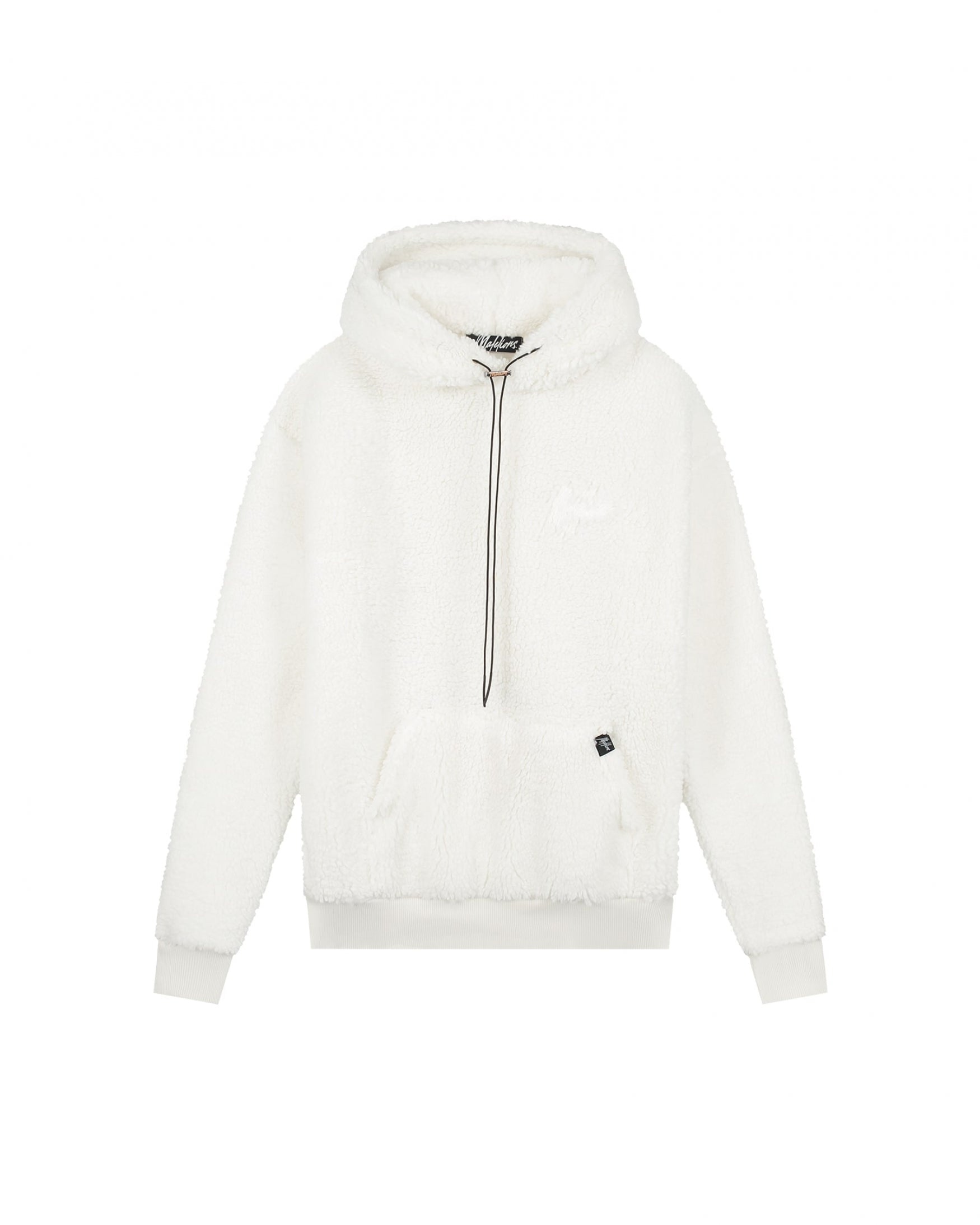  Malelions Men Sherpa Signature Hoodie | Off-White