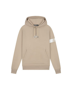 Malelions Men Captain Hoodie 2.0 | Taupe/White