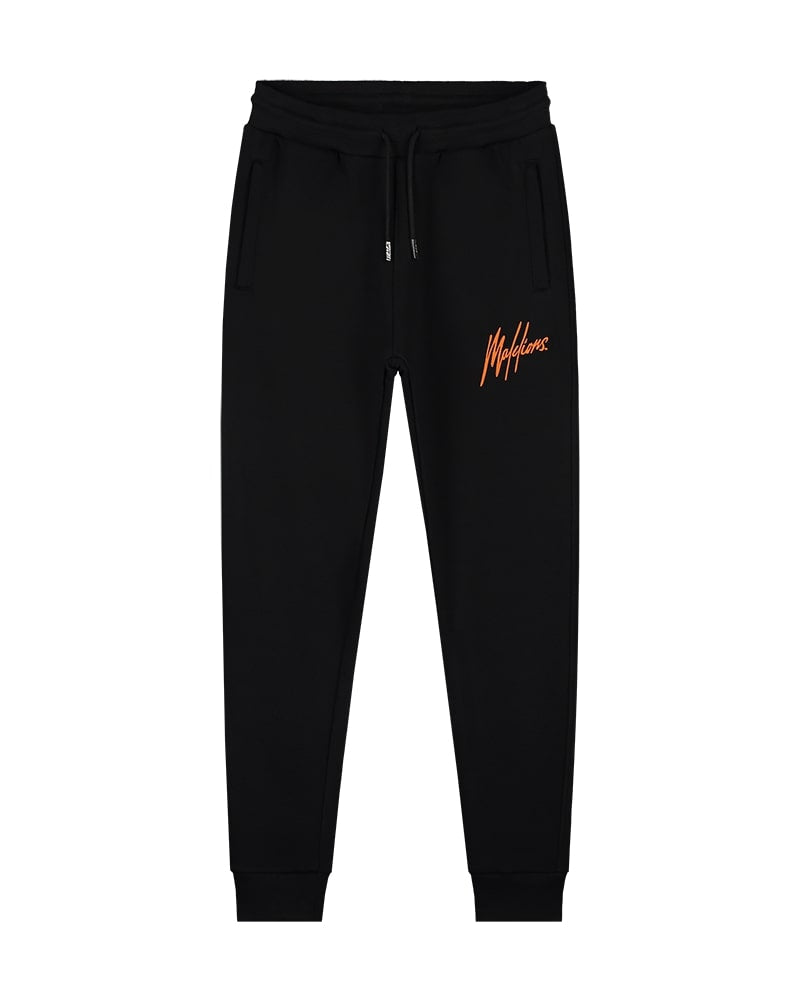  Malelions Men Basic Sweatpants | Black/Orange