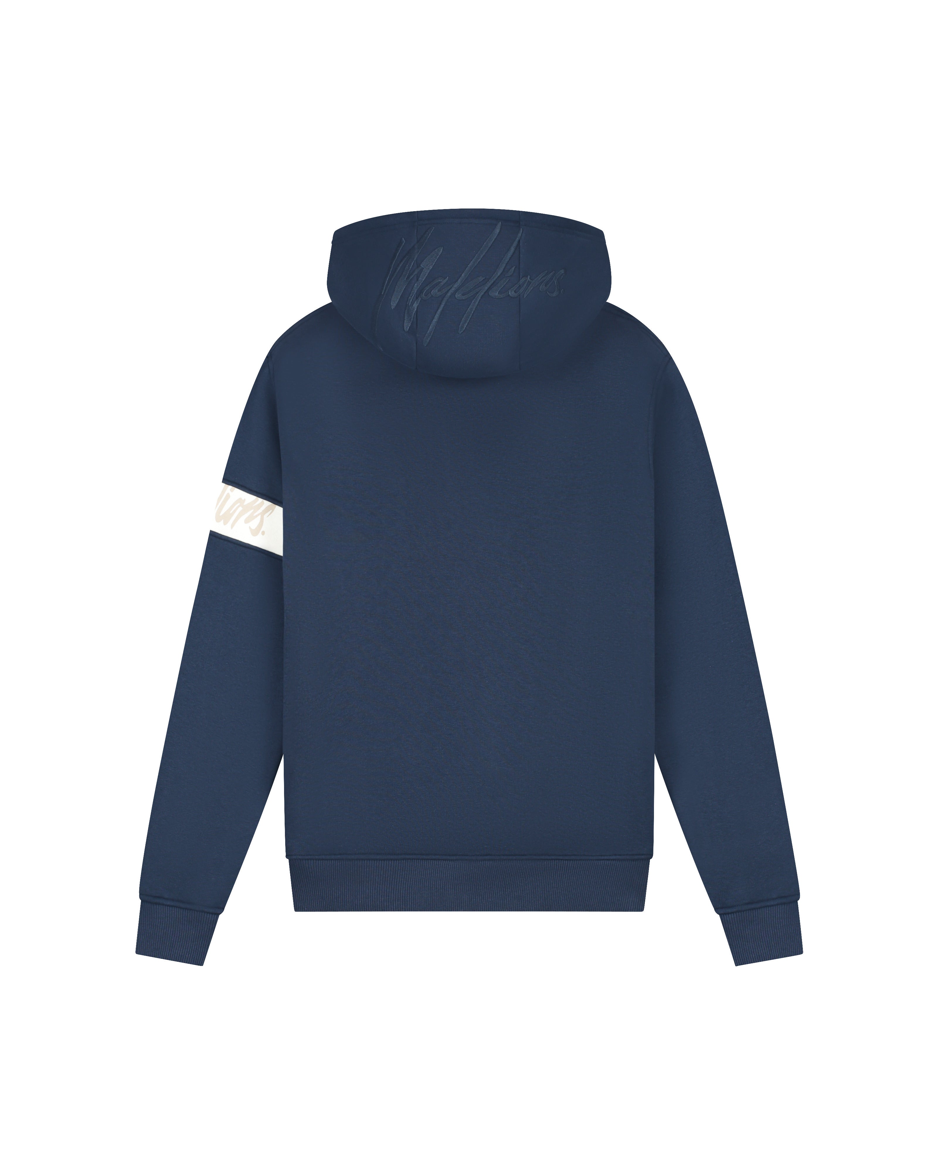 Malelions Men Captain Zip Hoodie | Navy