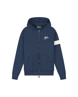 Malelions Men Captain Zip Hoodie | Navy