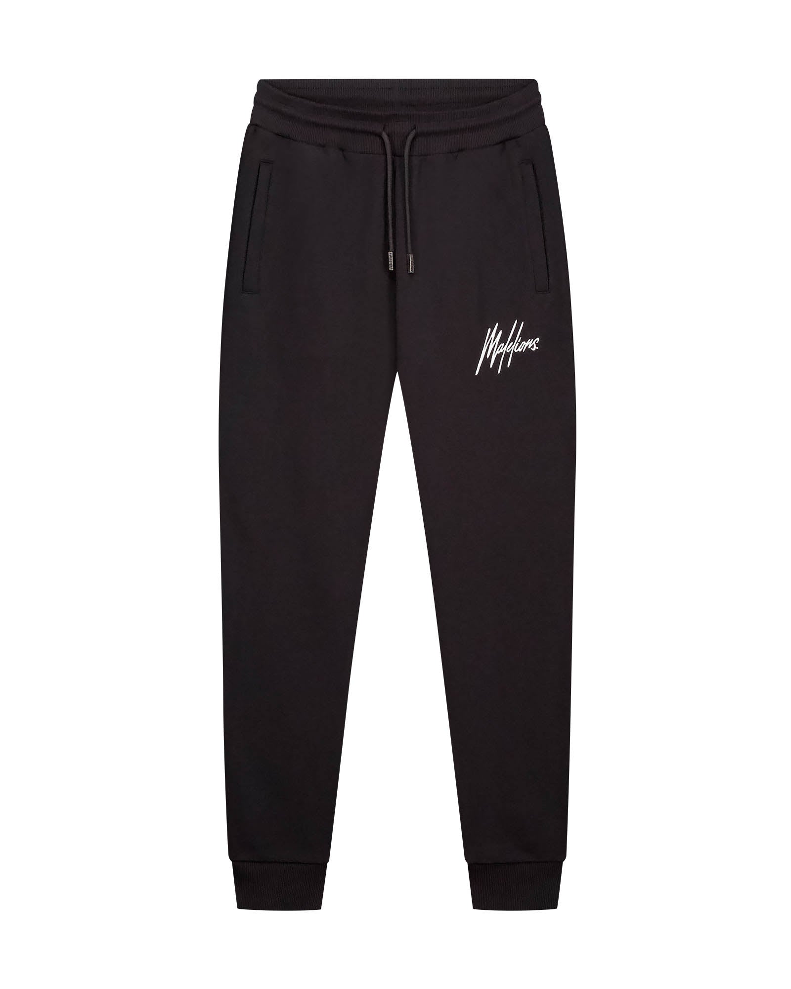 Malelions Men Basic Sweatpants | Black/White