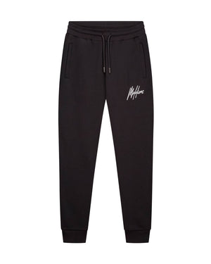 Malelions Men Basic Sweatpants | Black/White