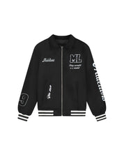 Malelions Men Casino Varsity Jacket | Black