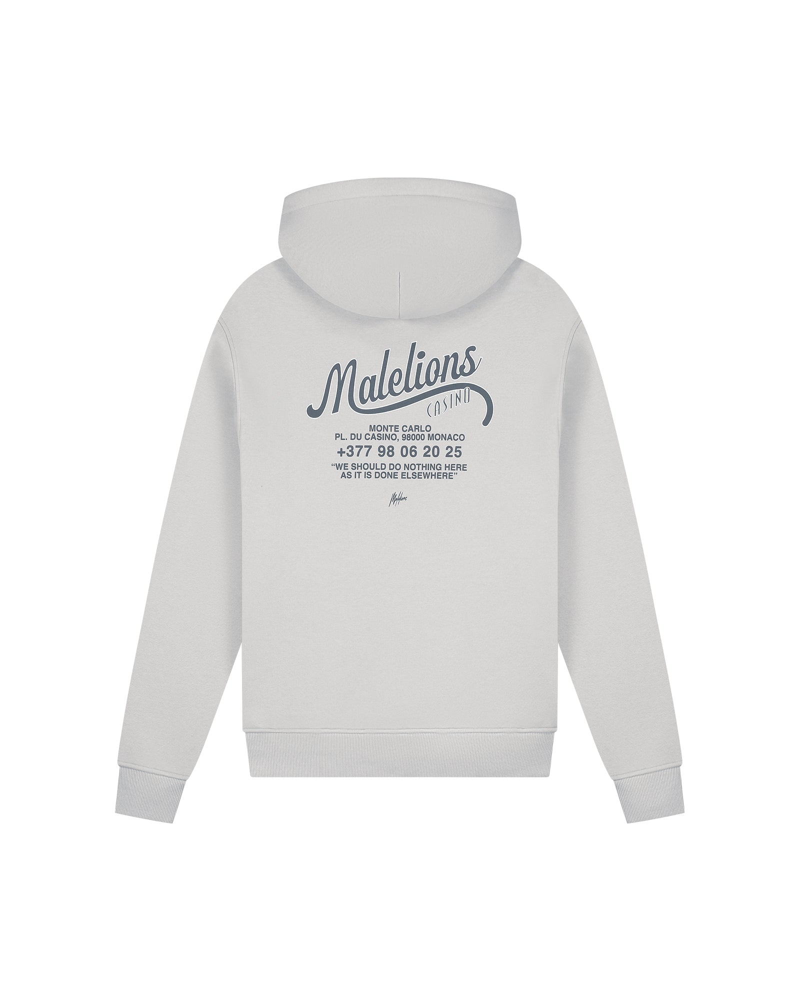 Malelions Men Casino Hoodie | Ocean Grey