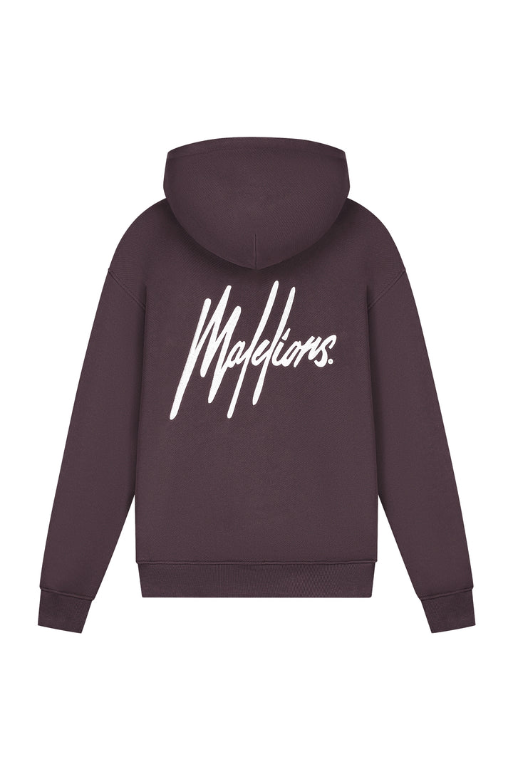 MM2-AW25-25_696_Malelions_Men_Chainstitch_Signature_Half_Zip_Hoodie_Mulch_Brown_Back.jpg