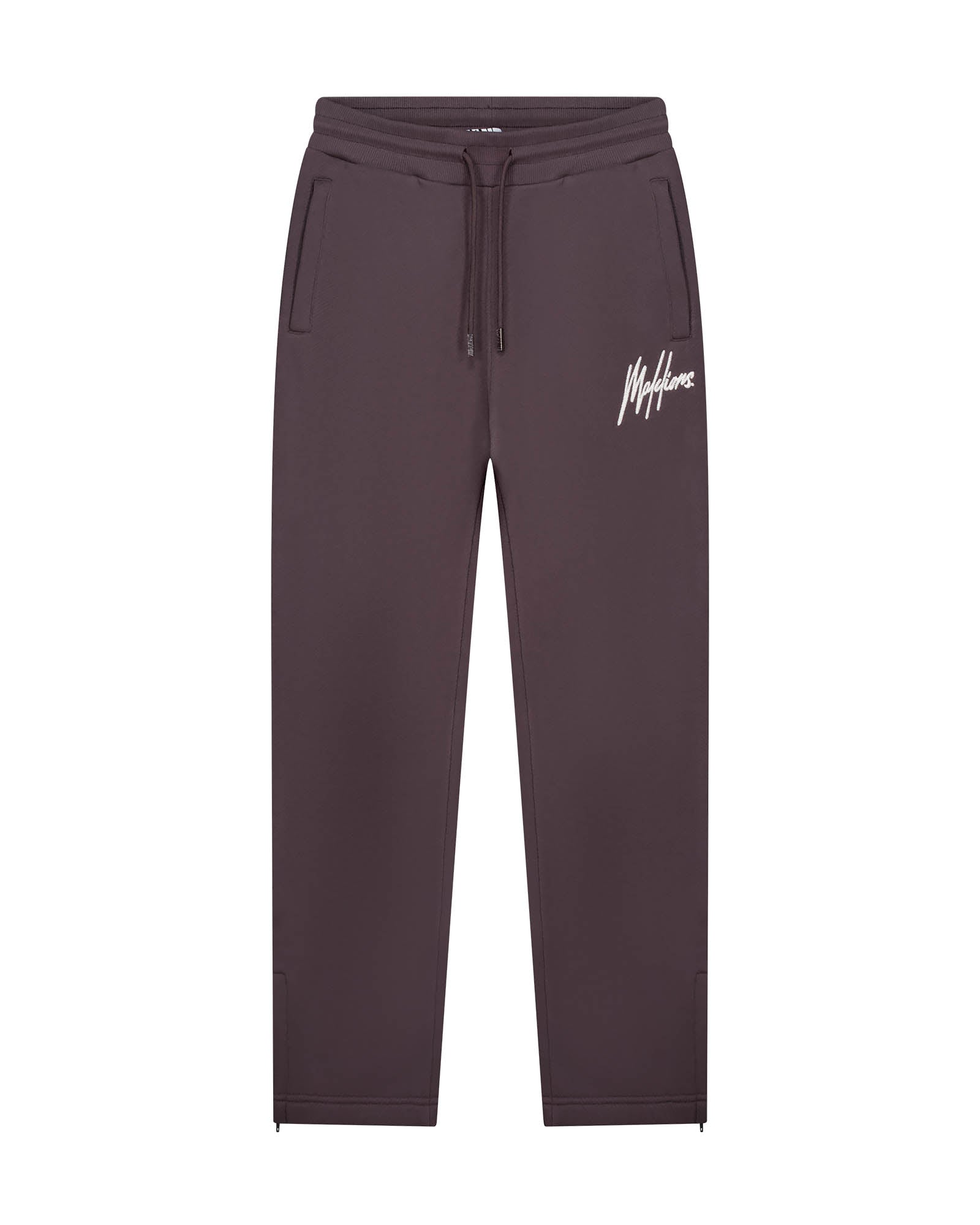 Malelions Herren-Jogginghose mit Kettenstich-Logo | Mulchbraun