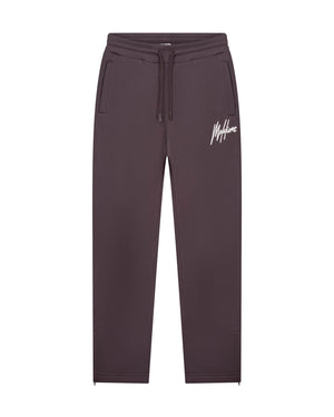Malelions Herren-Jogginghose mit Kettenstich-Logo | Mulchbraun