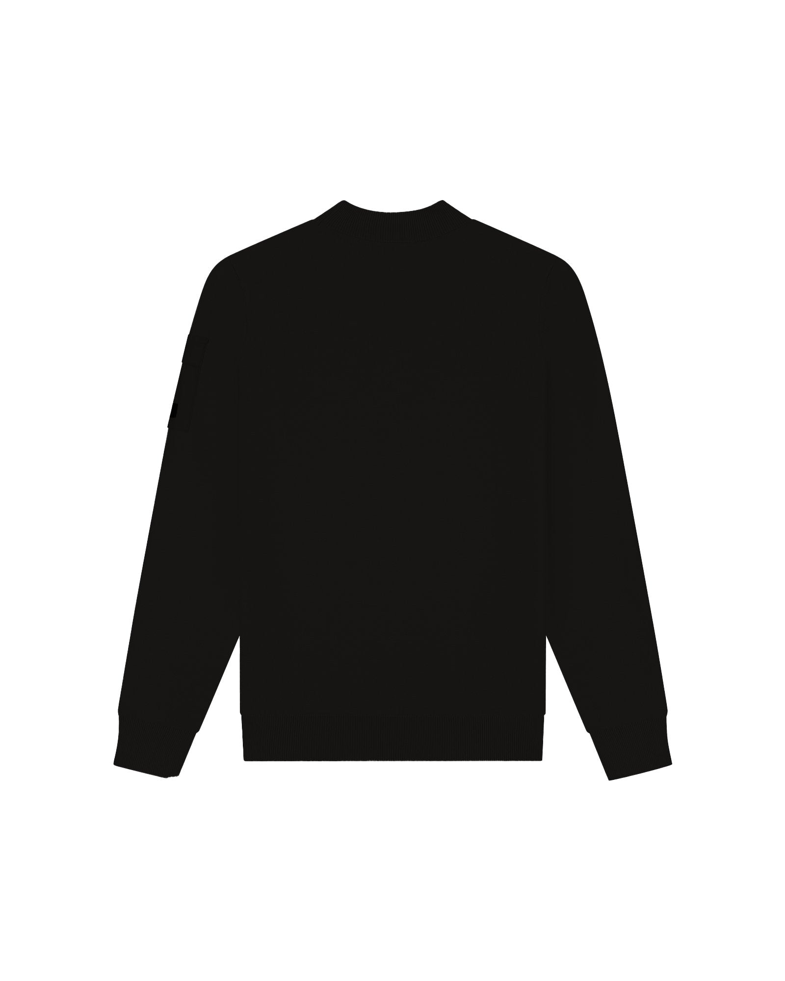 Malelions Men Knitted Pocket Mockneck | Black