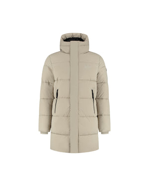 Malelions Men Mid Length Puffer Jacket | Sand