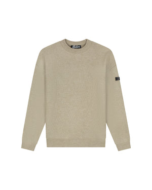 Malelions Herren Oversize-Strickpullover | Beige