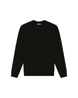 Malelions Herren Oversize-Strickpullover | Schwarz