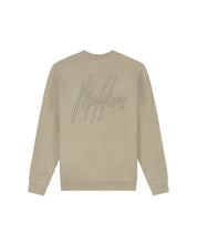 Malelions Herren Oversize-Strickpullover mit charakteristischem Muster | Beige
