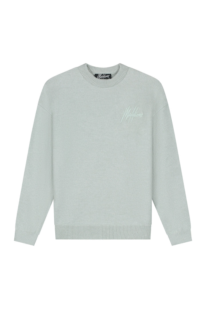MM2-AW25-52_691_Malelions_Men_Oversized_Knitted_Signature_Sweater_Ocean_Grey_Front_cfa26b1b-f2ea-44be-98dc-42079a3d43dc.jpg