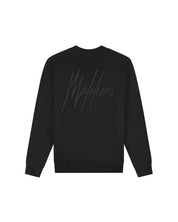 Malelions Herren Oversize-Strickpullover mit charakteristischem Muster | Schwarz
