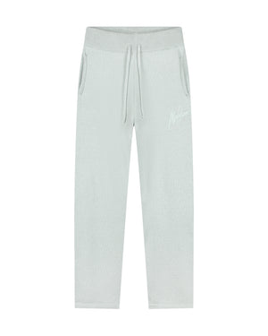 Malelions Herren-Strickhose mit geradem Schnitt und charakteristischer Signatur | Ozeangrau