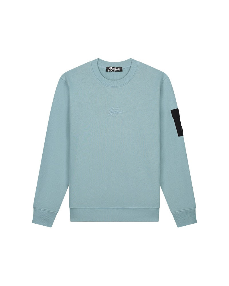  Malelions Men Nylon Pocket Sweater | Light Blue/Blue