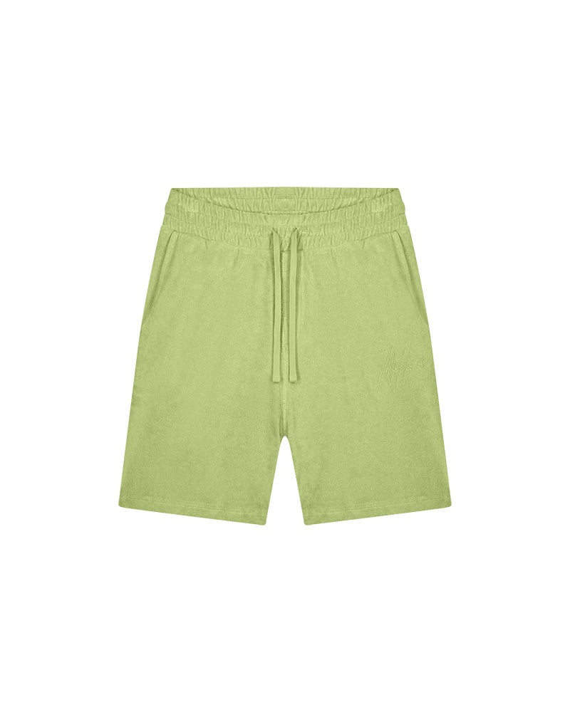  Malelions Men Signature Towelling Shorts | Light Green