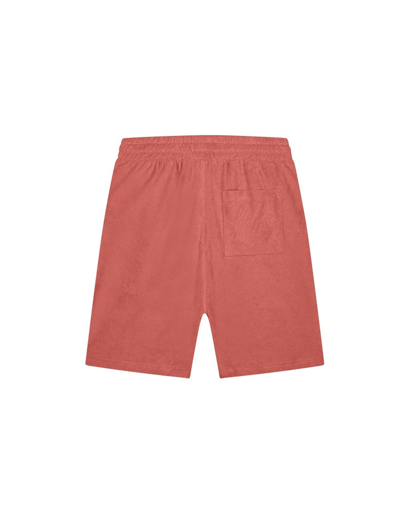 Malelions Men Signature Towelling Shorts | Coral