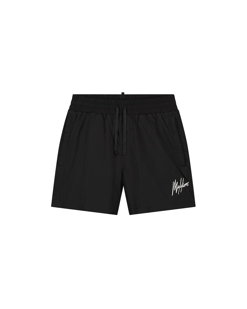  Malelions Men Crinkle Swim Shorts | Black