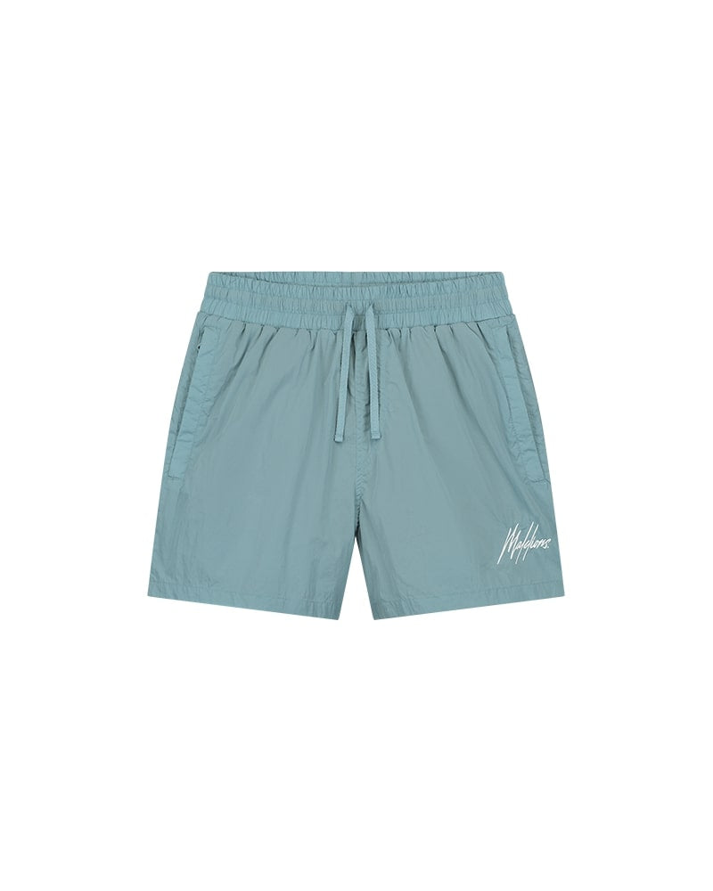  Malelions Men Crinkle Swim Shorts | Light Blue