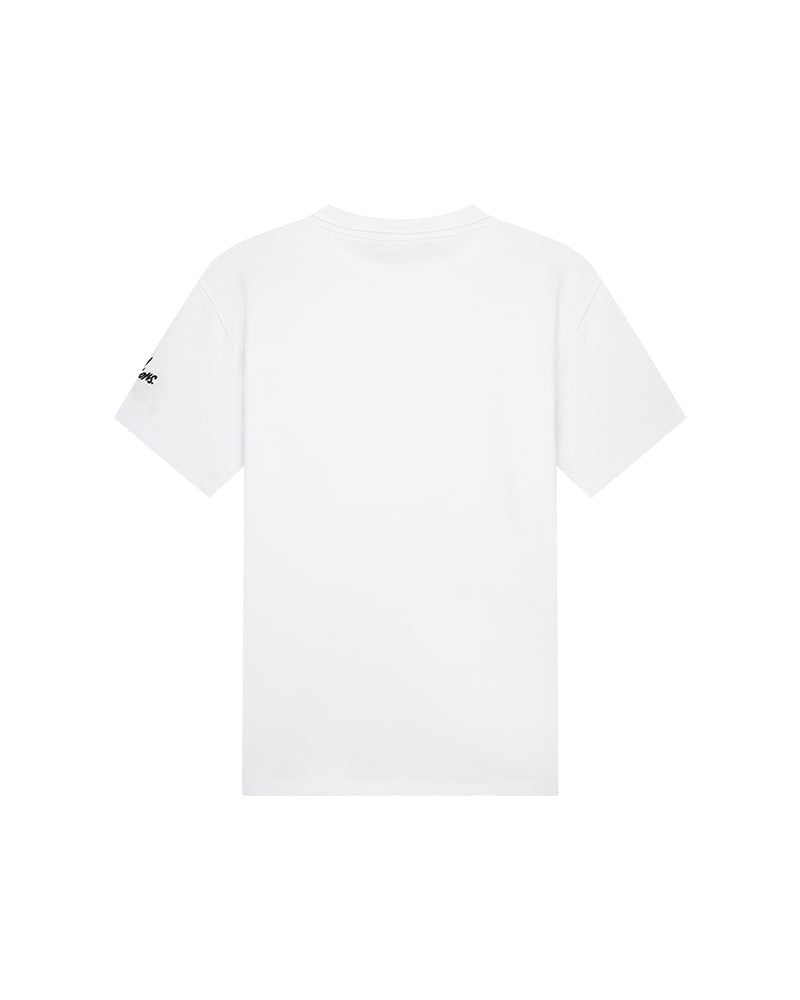 Malelions Men Collar T-Shirt | White