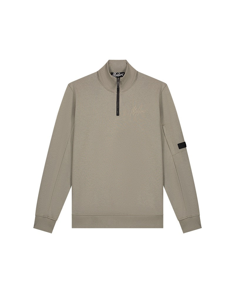  Malelions Men Pocket Quarter Zip | Dry Sage