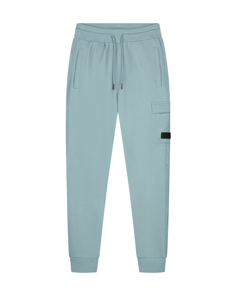  Malelions Men Cargo Sweatpants | Light Blue