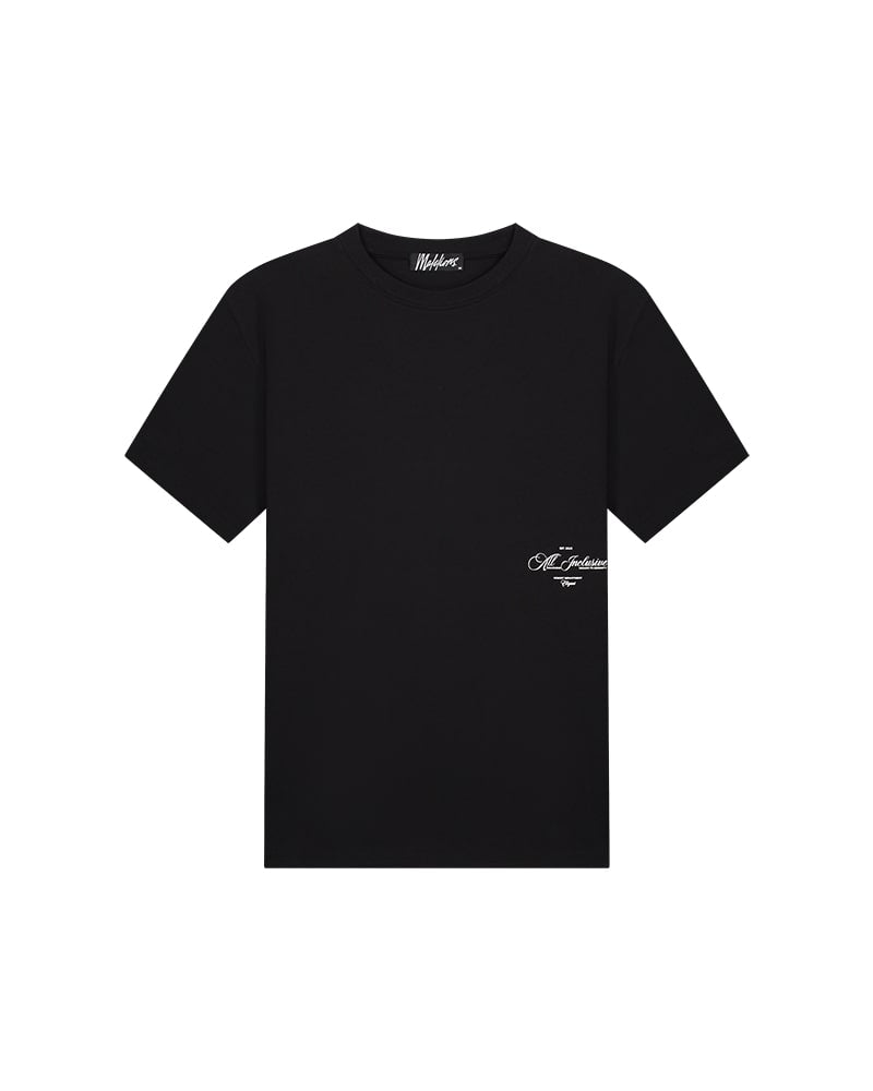  Malelions Men Resort T-Shirt | Black/White