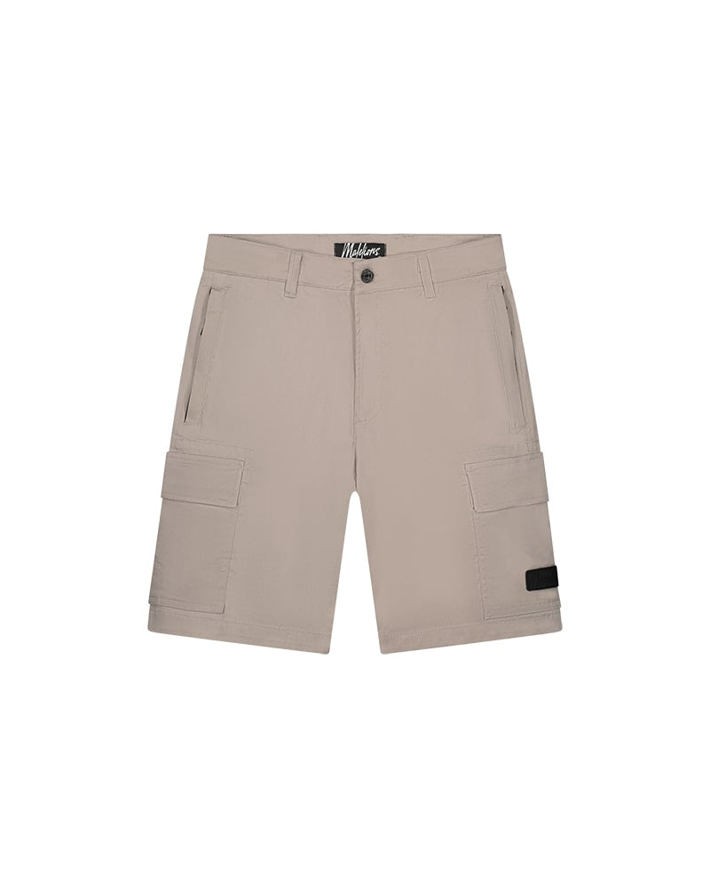  Malelions Men Cotton Cargo Shorts | Beige