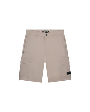 Malelions Men Cotton Cargo Shorts | Beige