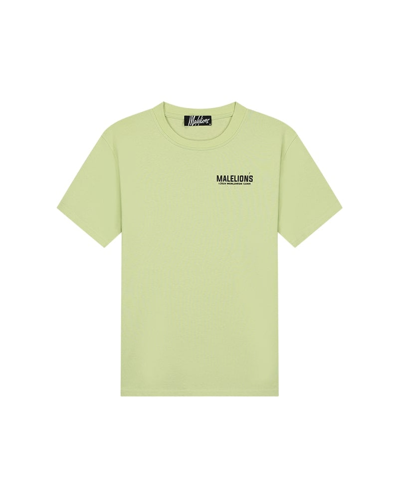  Malelions Men Worldwide Paint T-Shirt | Light Green