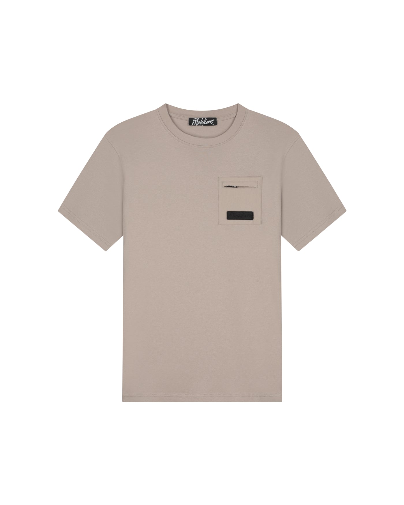 Malelions Men Pocket T-Shirt | Taupe
