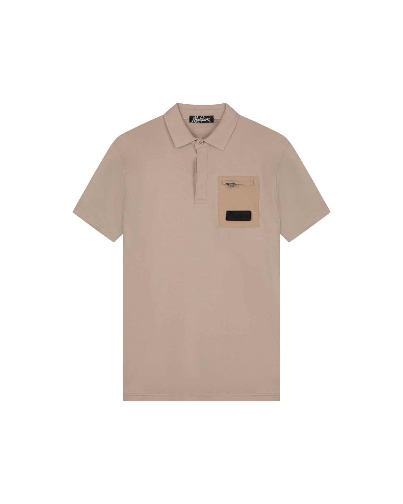 Malelions Men Pocket Polo | Taupe