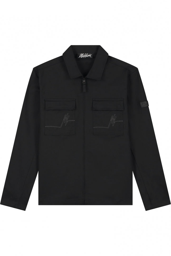 MM3-AW24-03_900_Malelions_Men_Cotton_Zip_Overshirt_Black_Front.jpg
