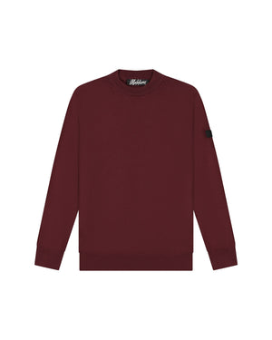 Malelions Men Knitted Crewneck | Burgundy