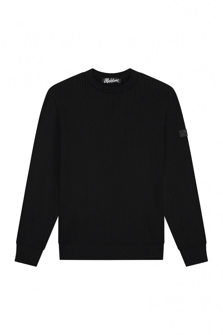 MM3-AW24-07_900_Malelions_Men_Rib_Knitted_Sweater_Black_Front.jpg