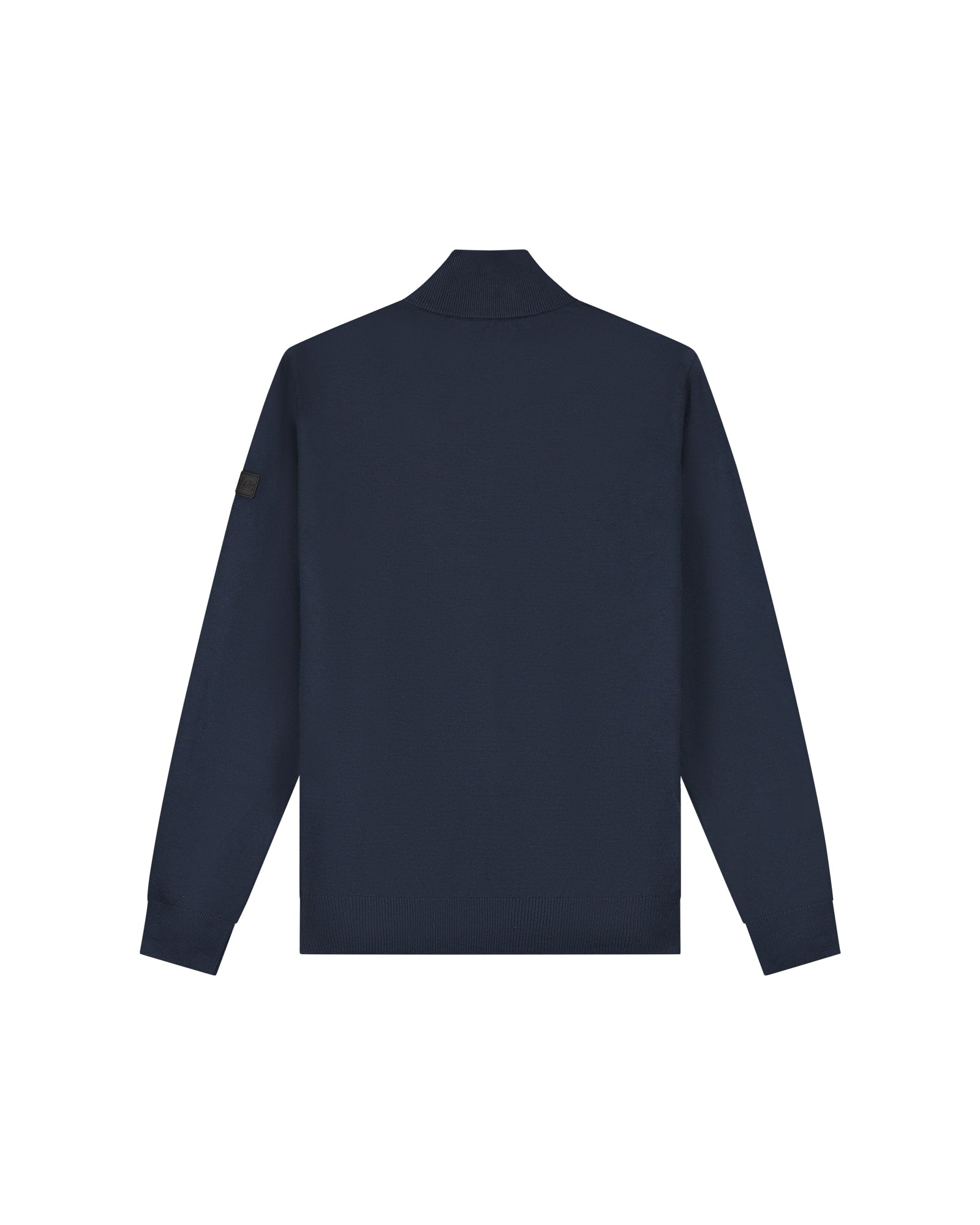 Malelions Men Knitted Quarter Zip | Navy