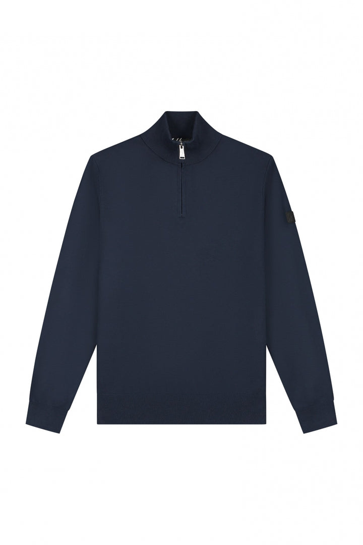 MM3-AW24-09_303_Malelions_Men_Knitted_Quarter_Zip_Navy_Front_b028678c-88da-41b6-8eb0-c2c61f72ff3a.jpg